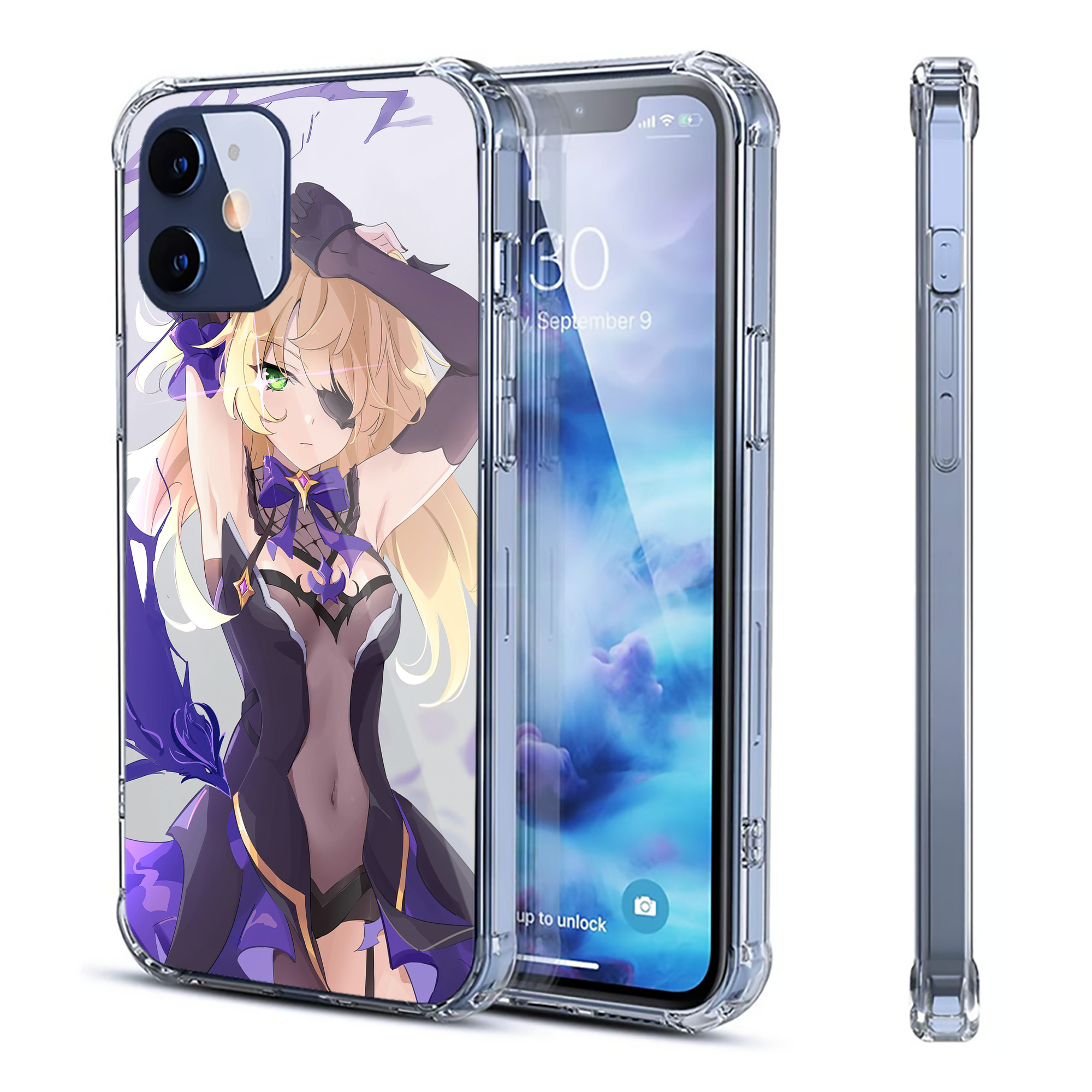 げんし神 genshin 【iPhone 12シリーズ対応】透明スマホケース（クリアソフトケース）